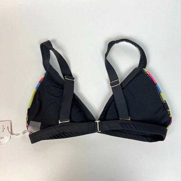 PQ PilyQ Clara Mix Up Halter Bikini Swim Top Size D Swimsuit Triangle Multi - Picture 5 of 8